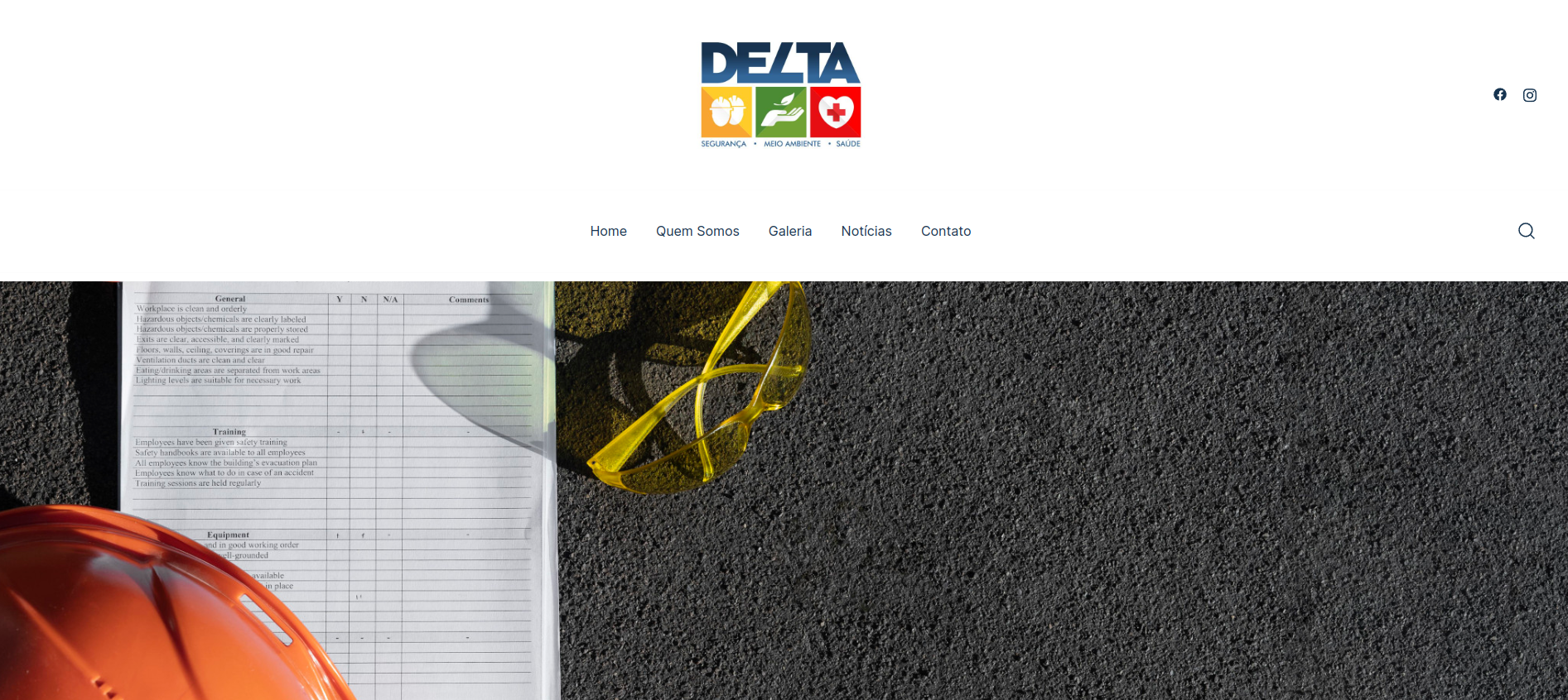 Novo Site Delta Assessoria e Consultoria em Segurança do Trabalho